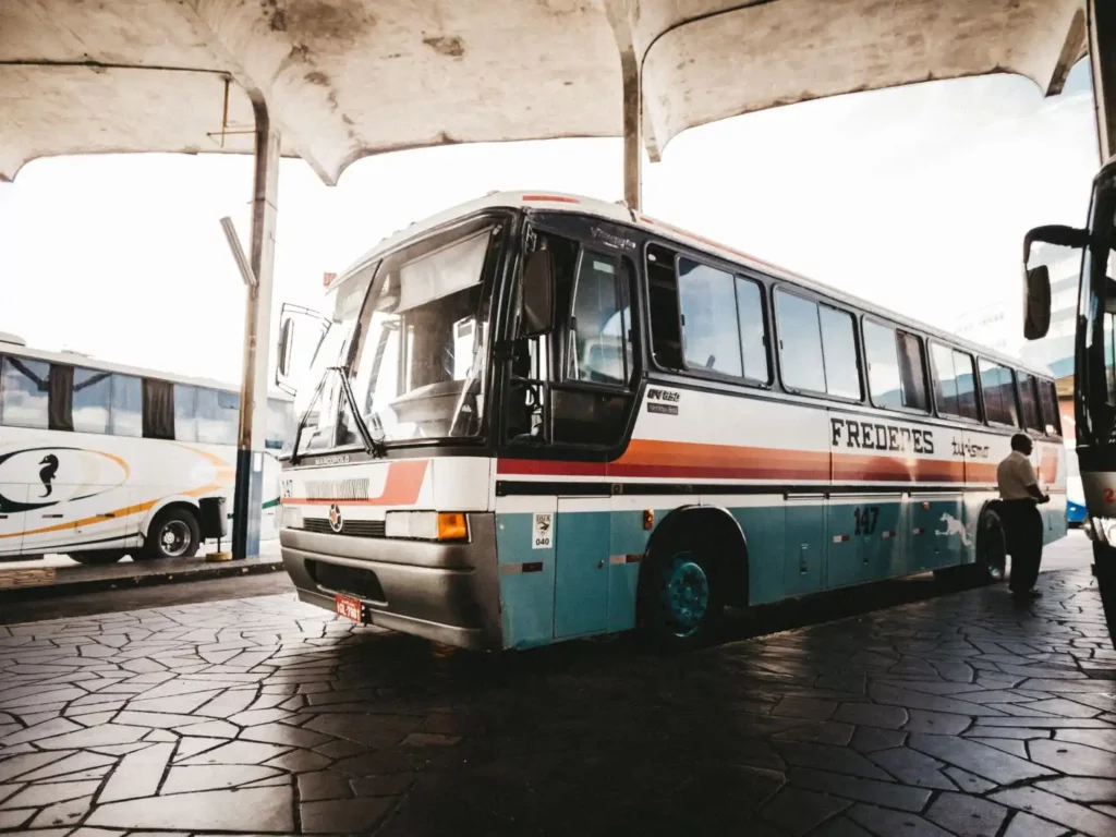 bus at the bus stop - Fresno Commercial Vehicle Accident Lawyers