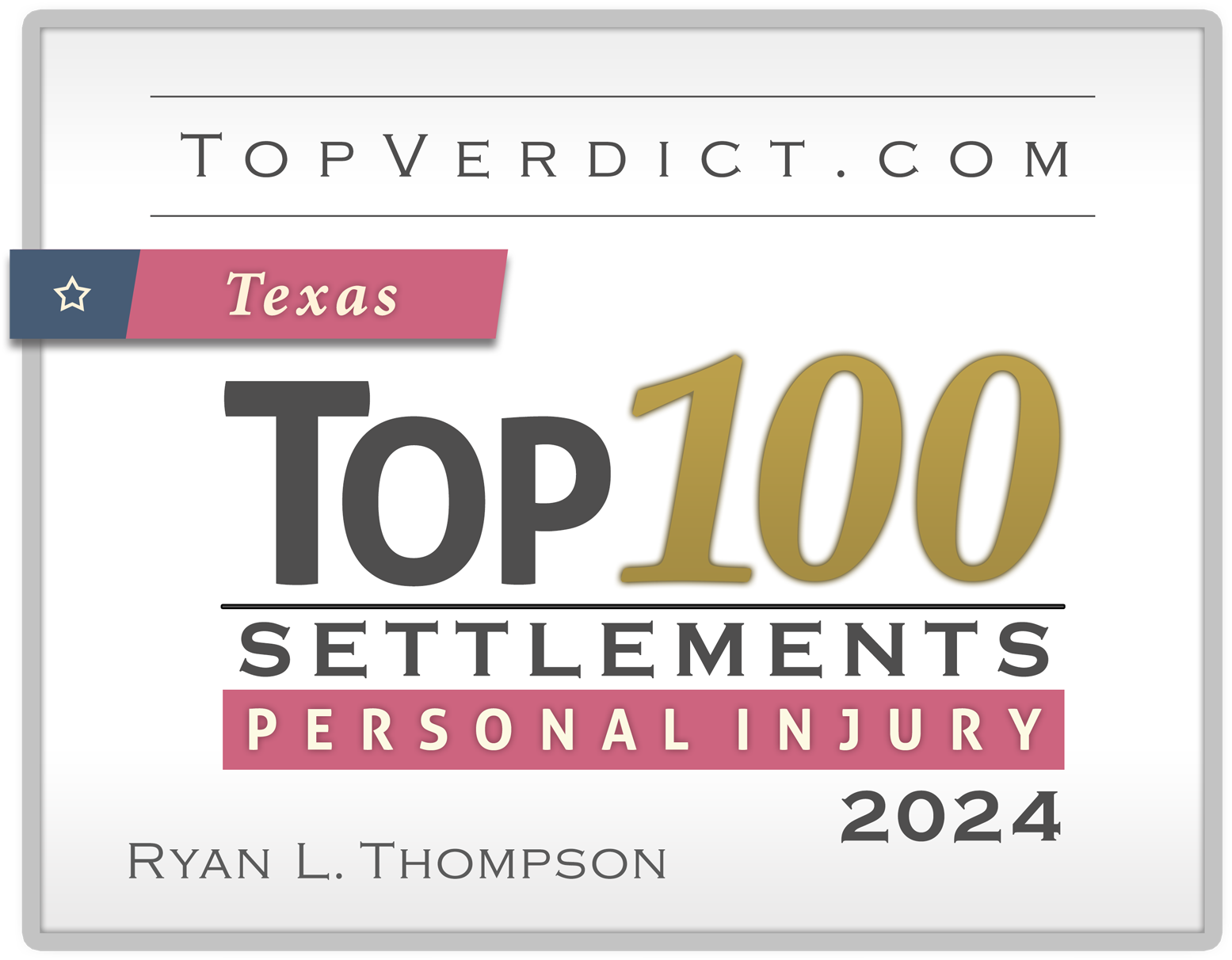 Top 100 Personal Injury Settlements in Texas in 2024