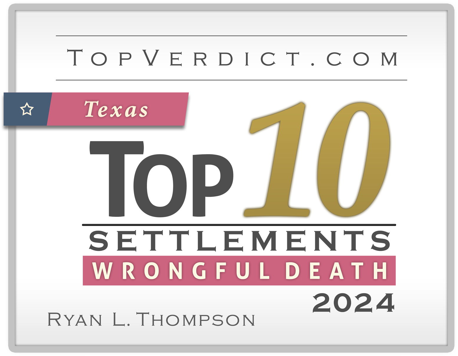 Top Verdict 2024 top 10 wrongful death settlements