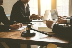 Trusted personal injury lawyers at Thompson Law working on a case, trusted by injury victims nationwide.